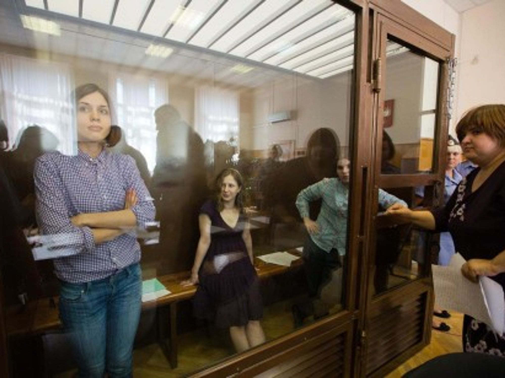 Members of Pussy Riot on trial in Moscow (Pussy Riot)