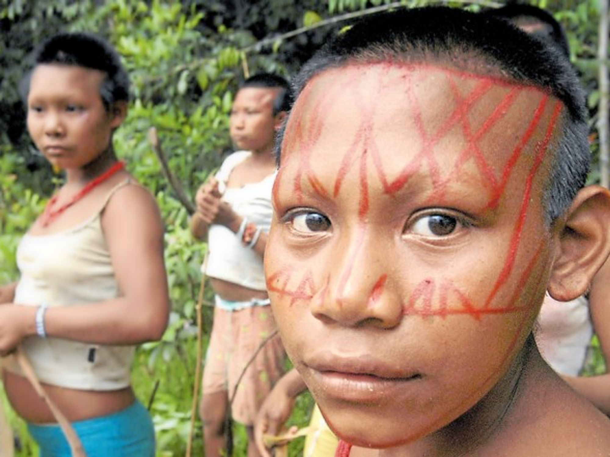Members of the Colombian Nukak Maku tribe