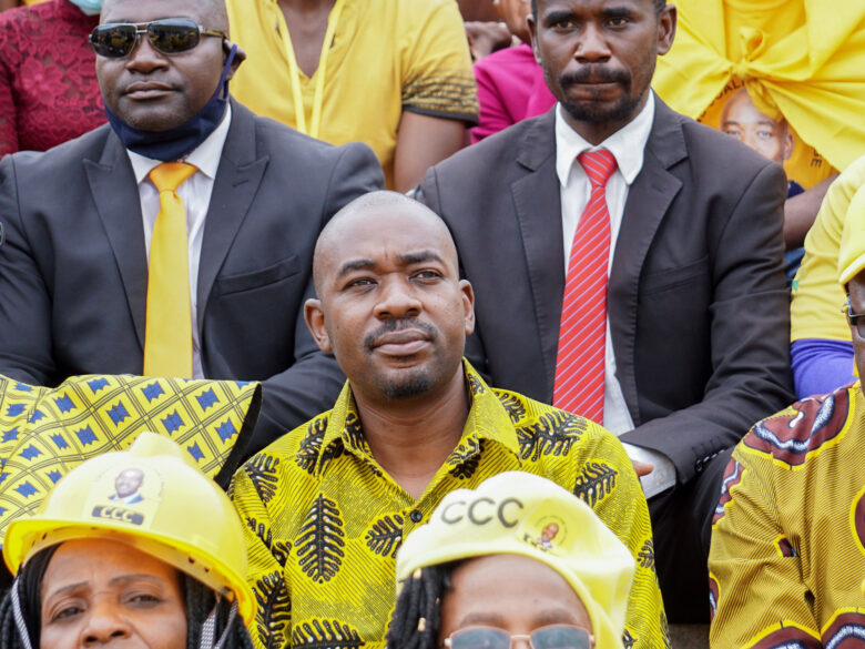 men standing in a crowd