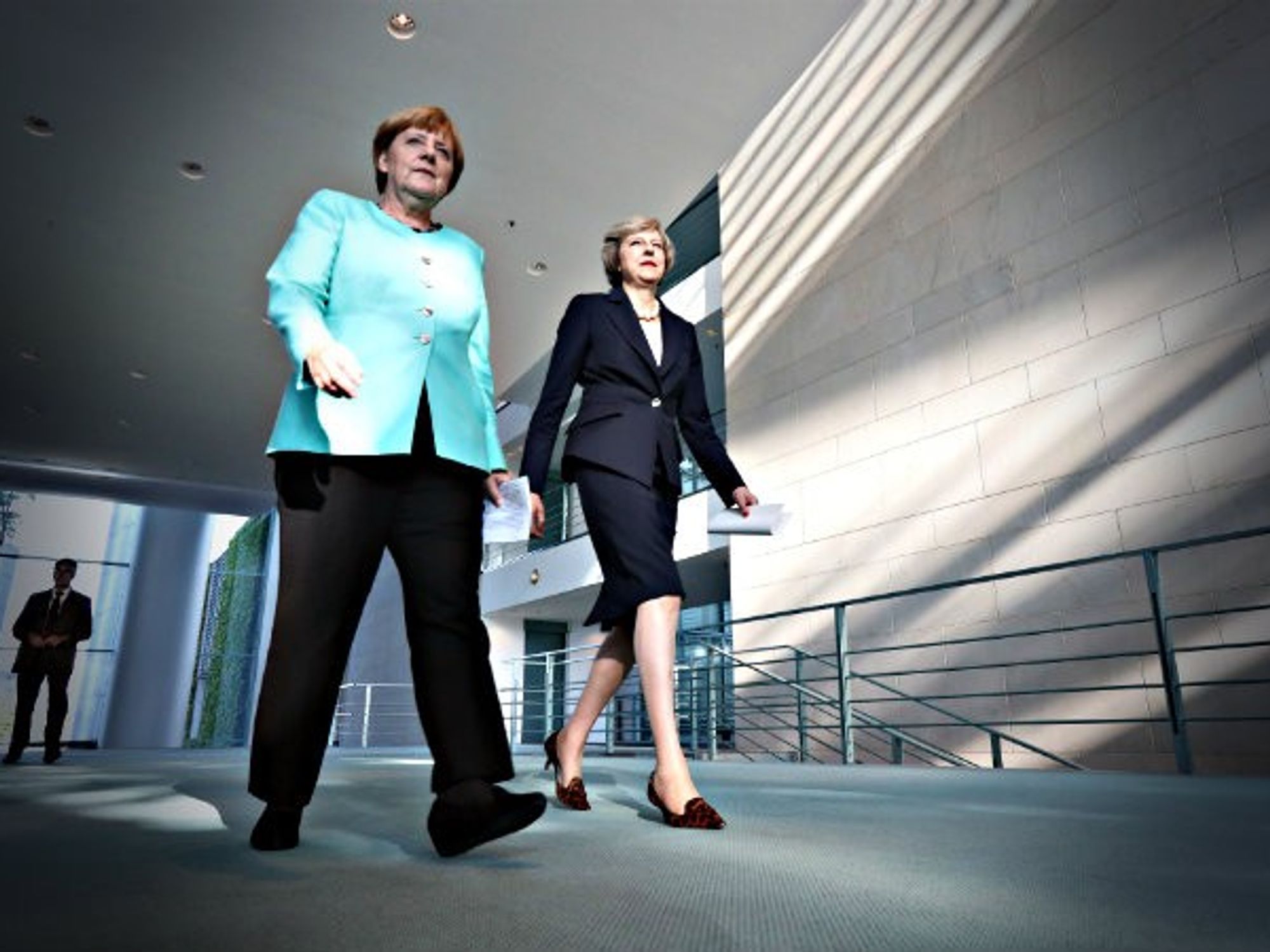 Merkel and May in Berlin in July