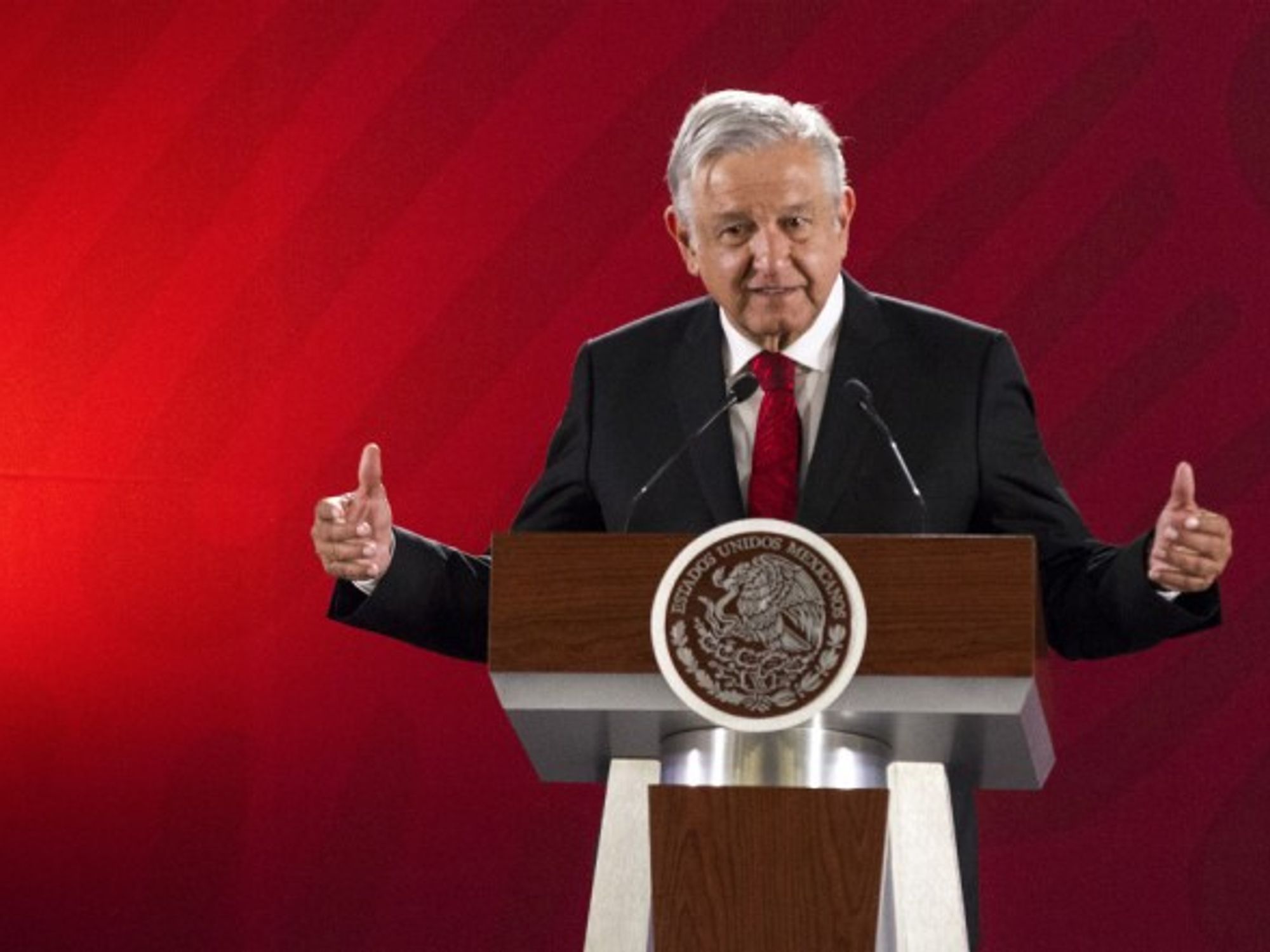 Mexican President AMLO in Mexico City on March 11