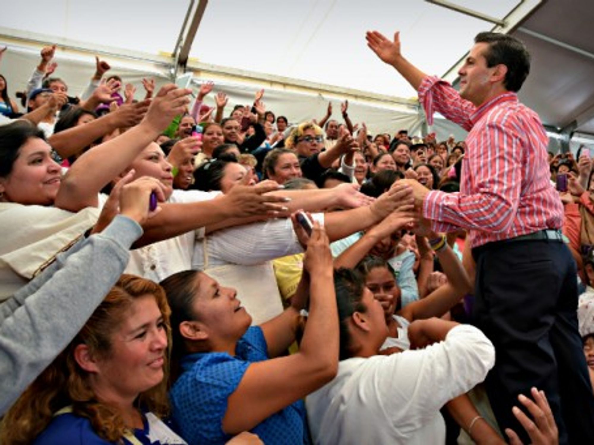Mexican President Enrique Pena Nieto in Ecatepec de Morelos on Sept. 4