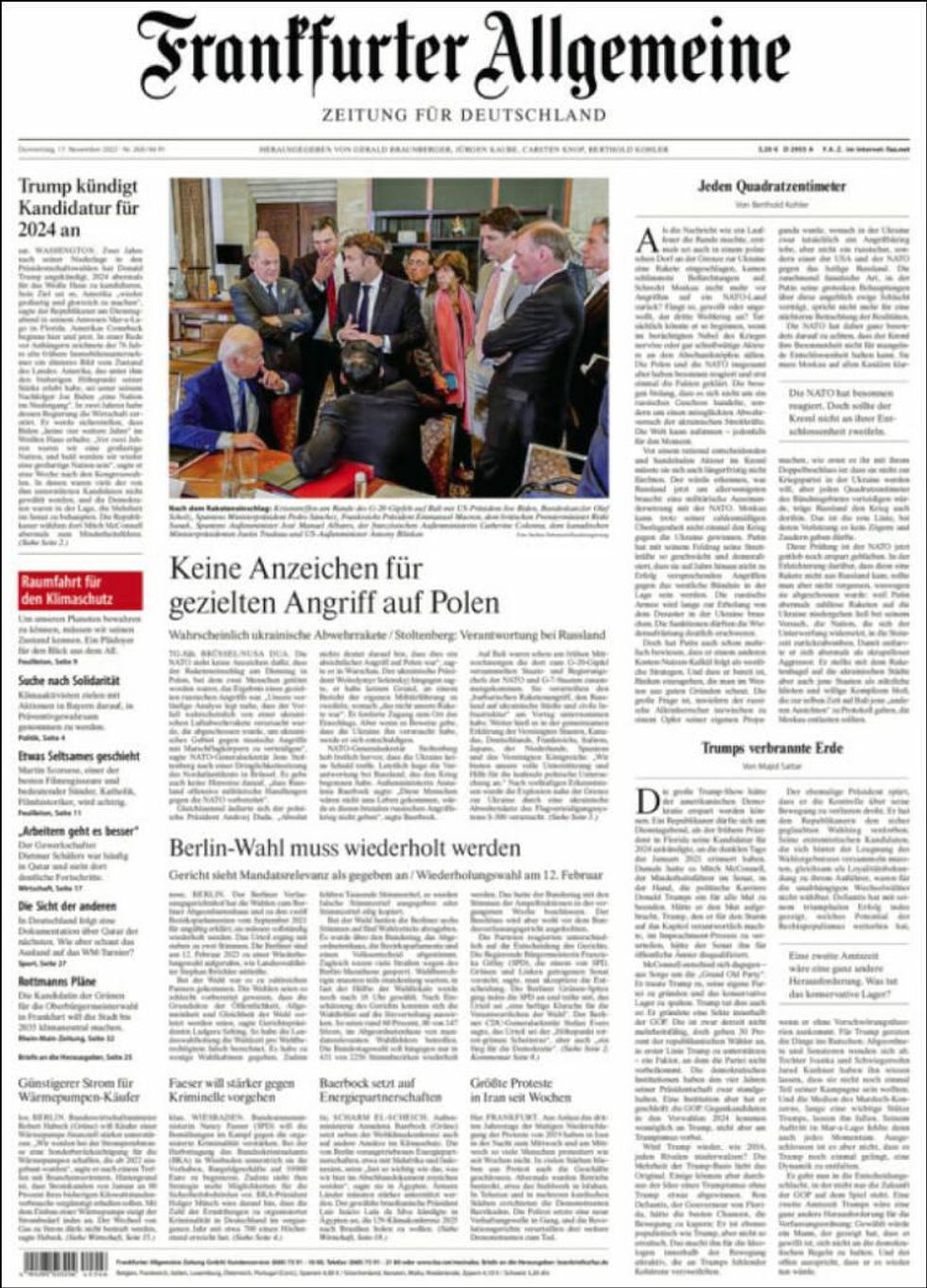MH17 Wreckage On German Front Page