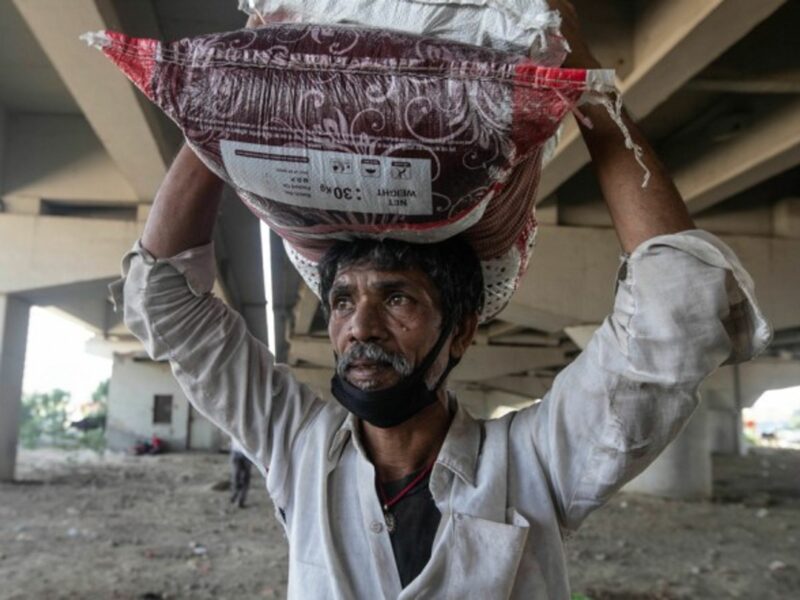 Migrant worker in India