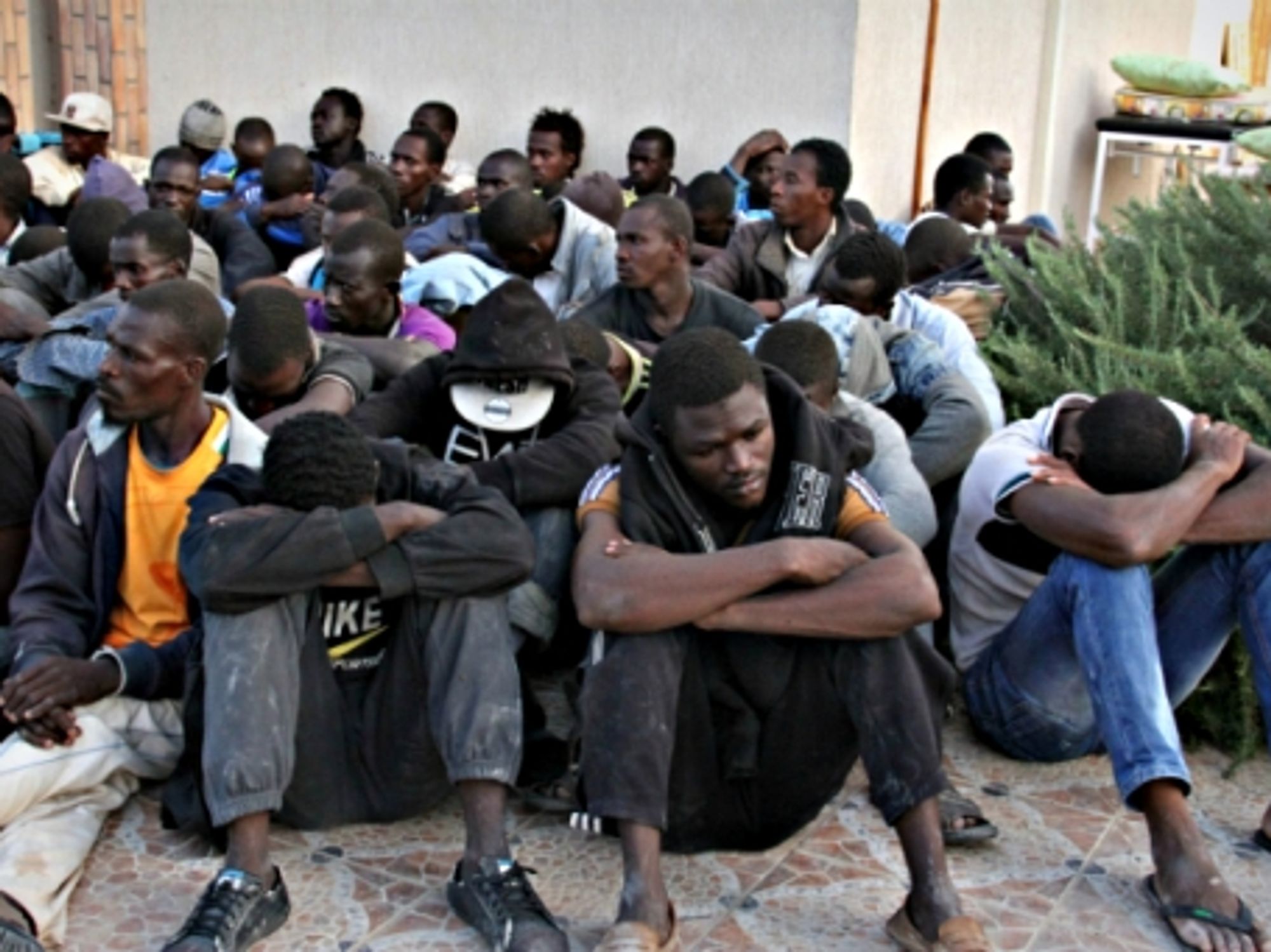 Migrants detained last year in Gasr Garabulli