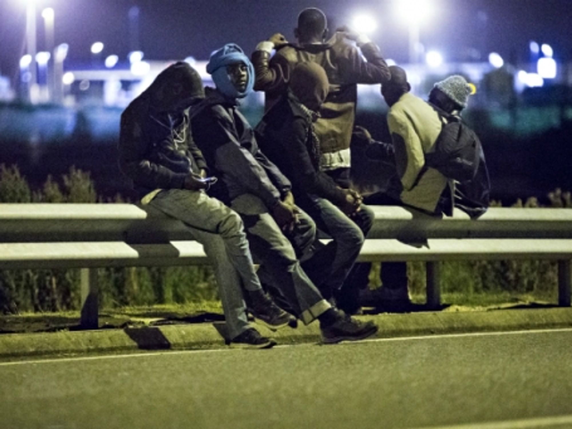 Migrants in Calais on Aug. 9