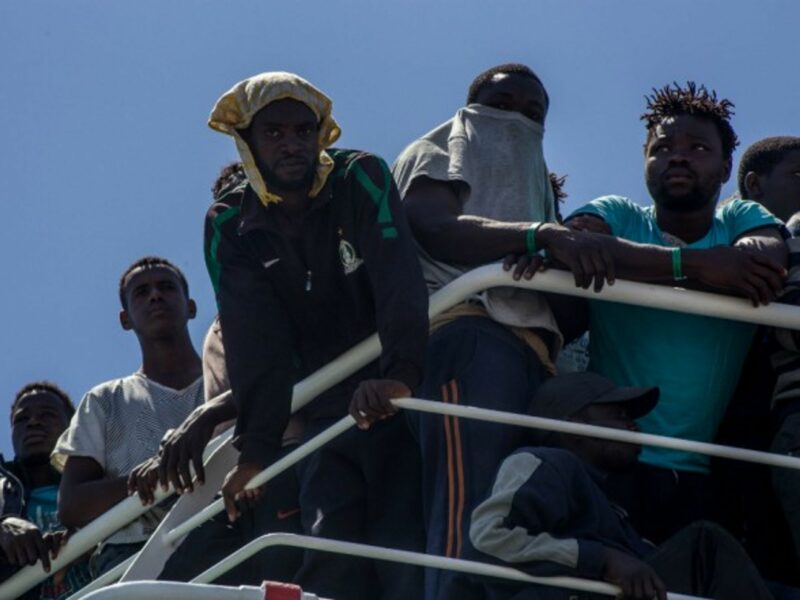 Migrants landing in Italy in June