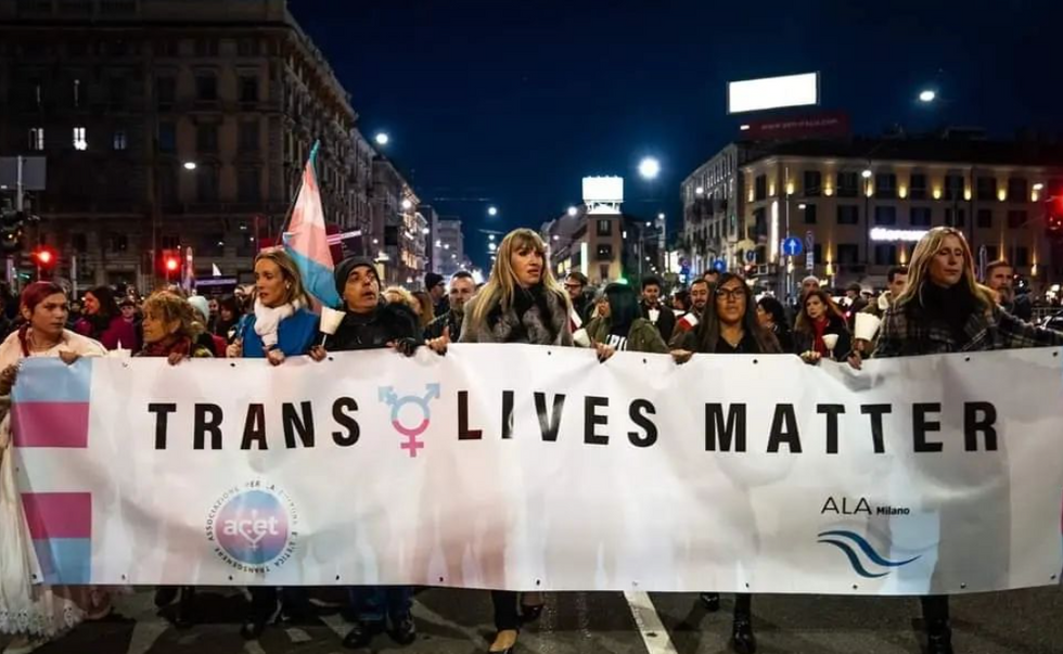 Milan's demonstration for Trans rights, on Nov. 20, 2022.
