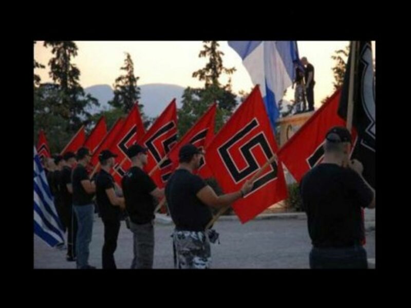 Militants of the Greek Nationalist party Golden Dawn (Johan Norberg)