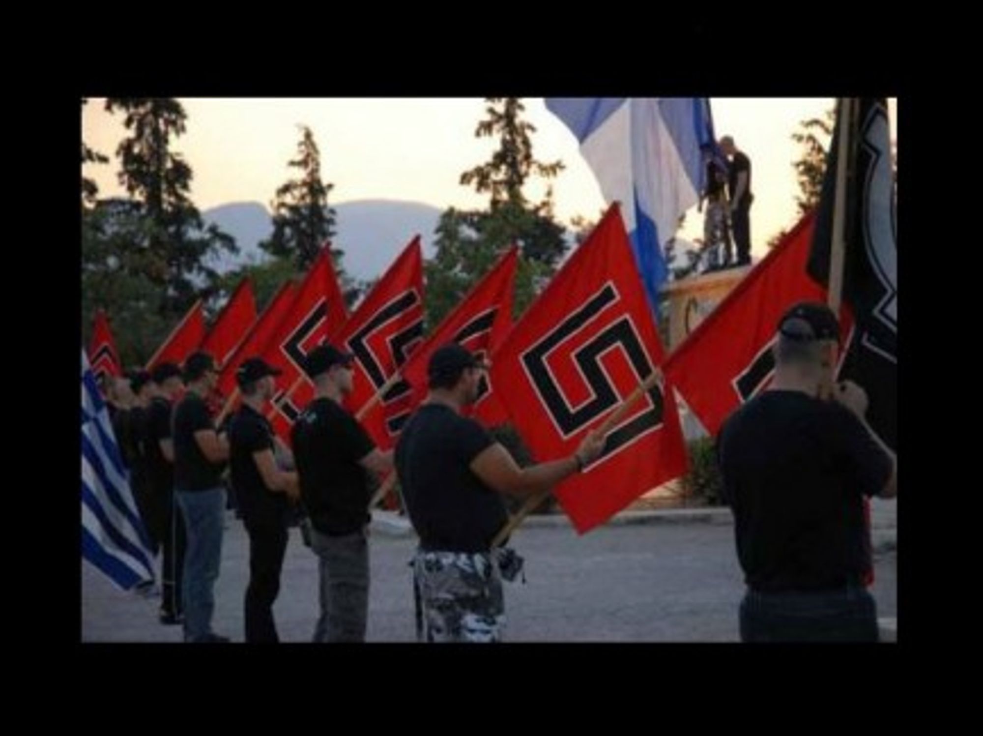 Militants of the Greek Nationalist party Golden Dawn (Johan Norberg)