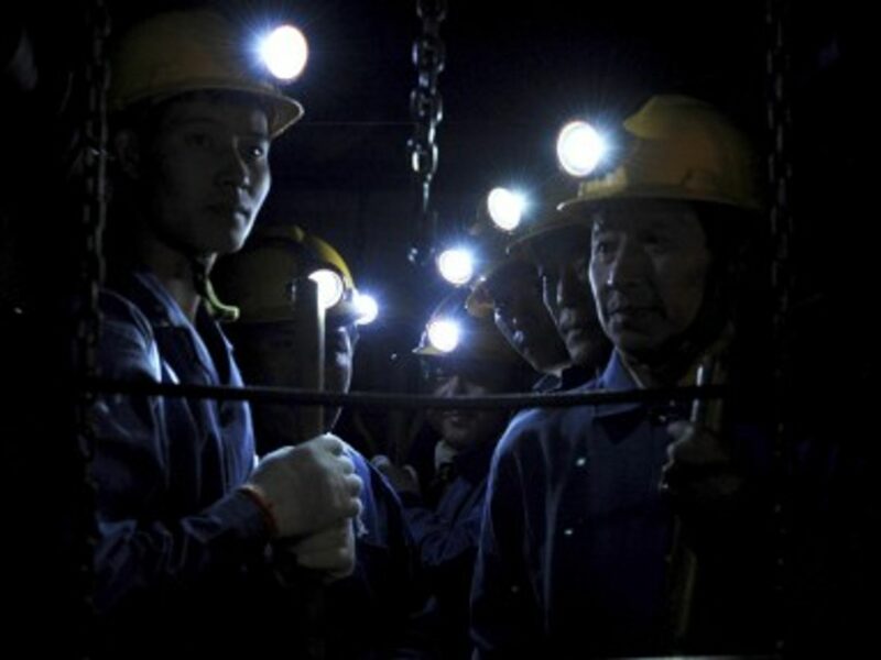 Miners in China's Henan Province