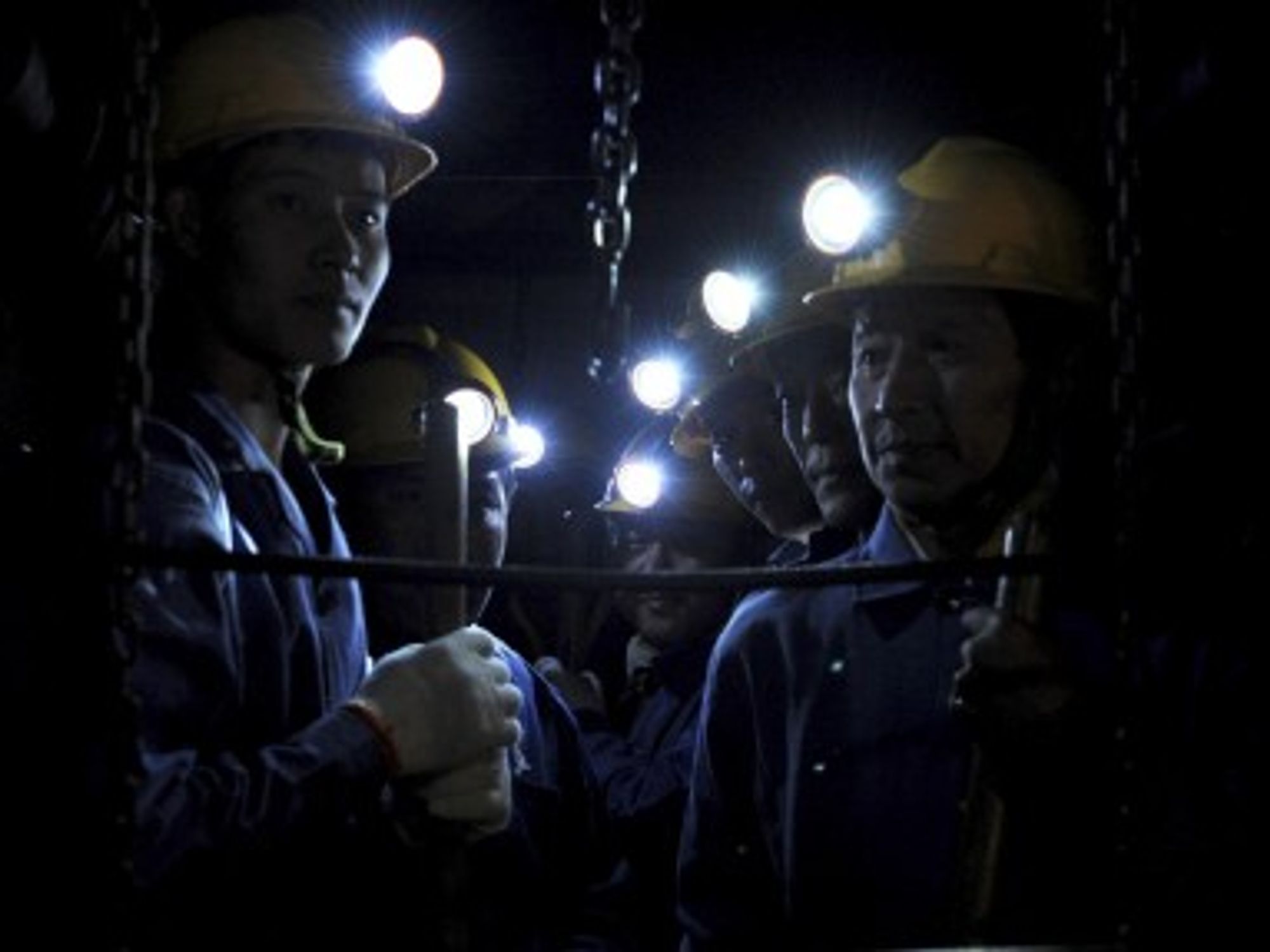 Miners in China's Henan Province