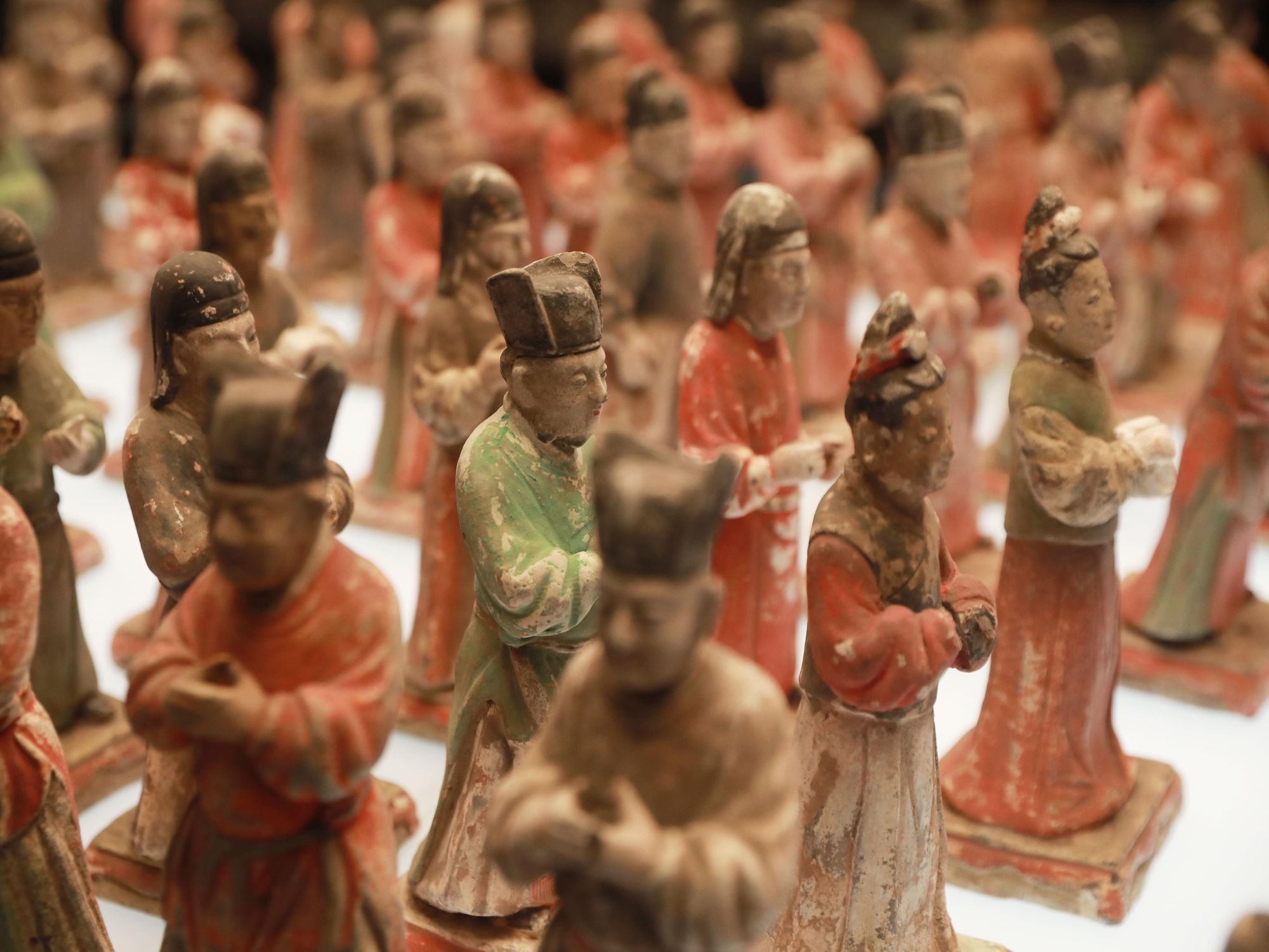 Ming dynasty painted ceremonial warriors