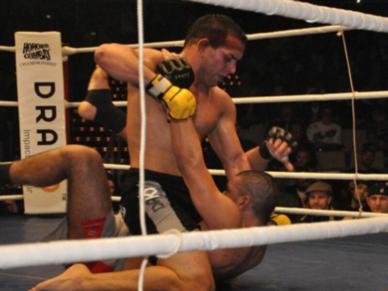 MMA or free-fighting mixes karate, Thai boxing, judo, wrestling and Brazilian Jiu-jitsu