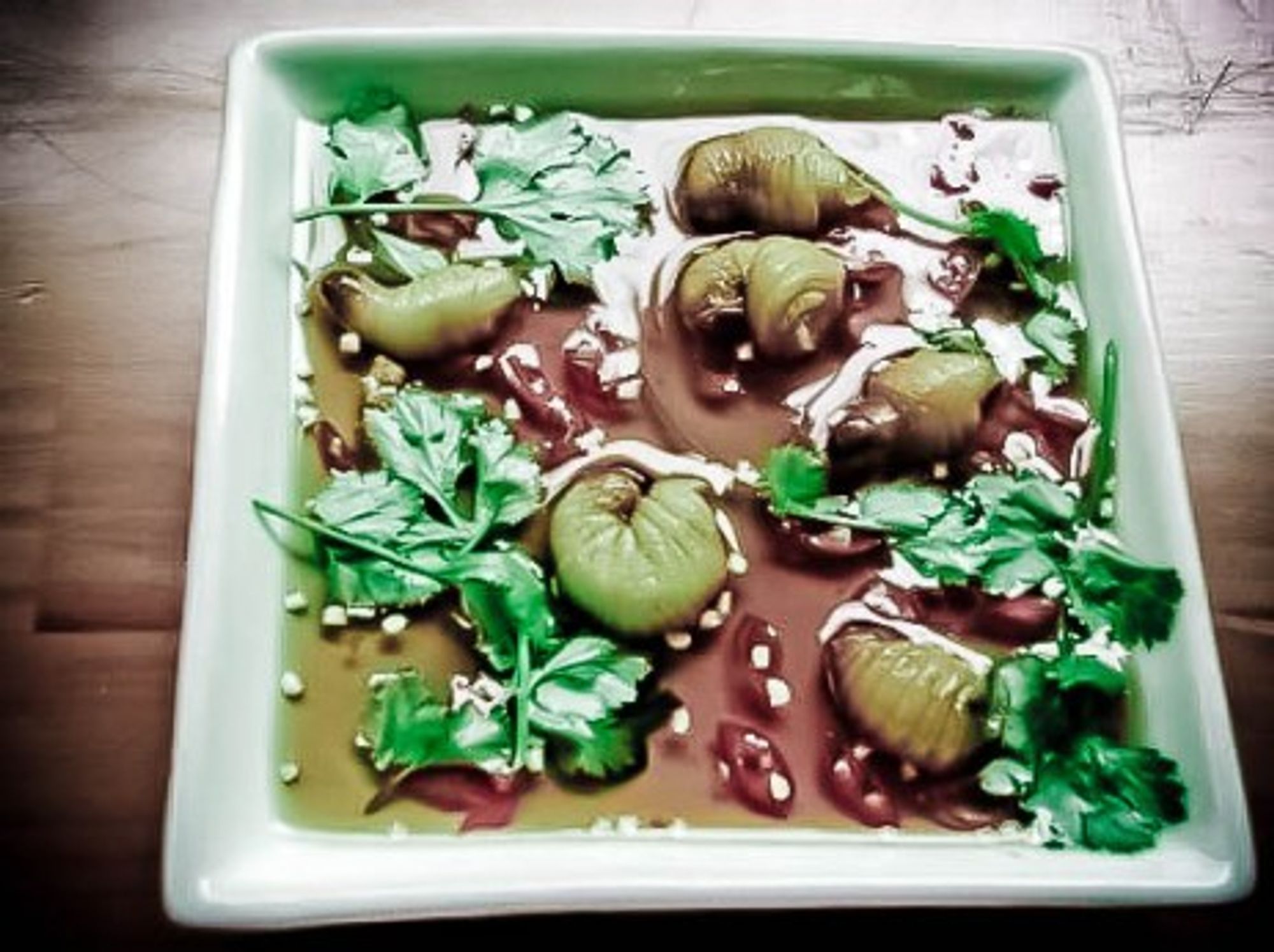 Mmm...sweet 'n sour maggots!
