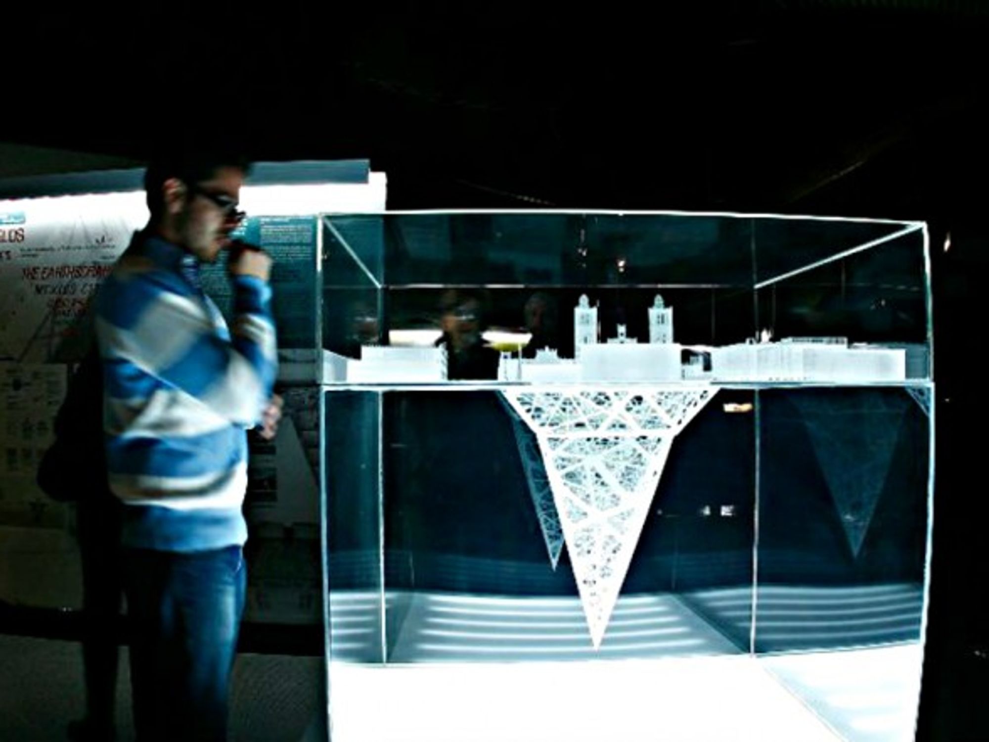 Model of the 'earthscraper' by Bunker Arquitectura