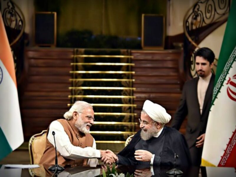 Modi and Rouhani in Tehran in May 2016