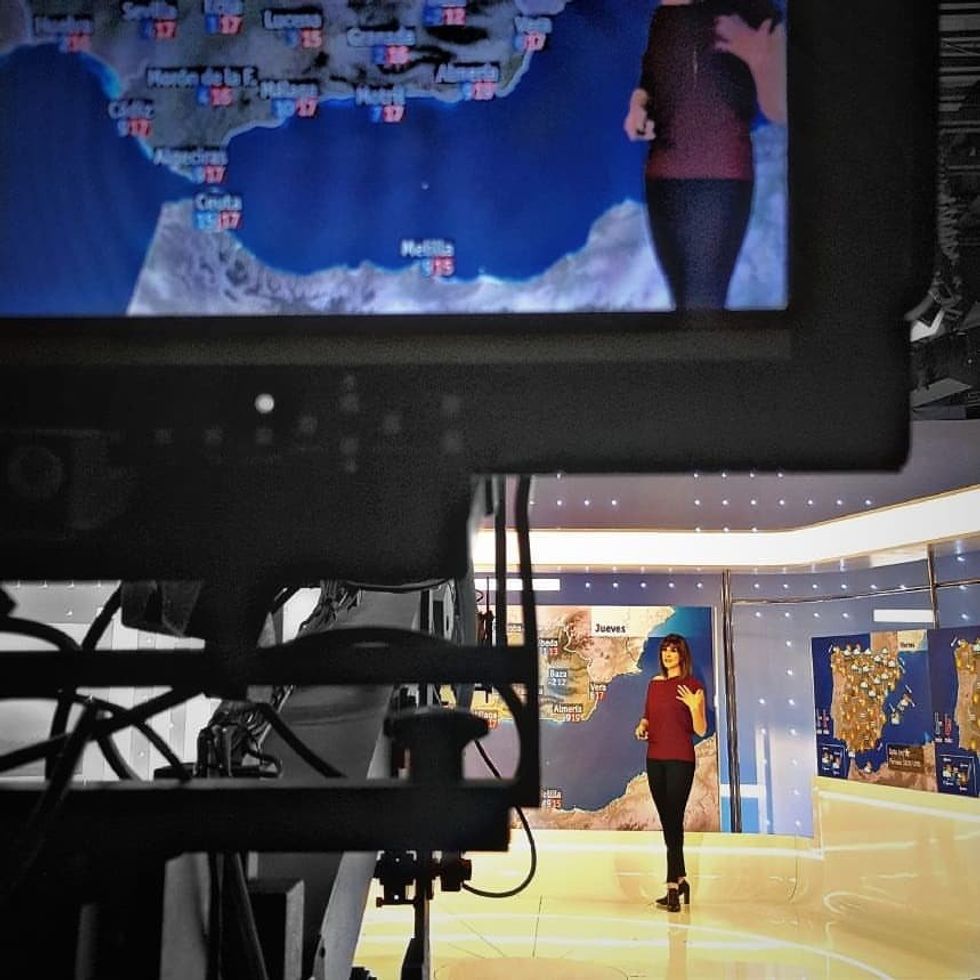 Mònica López Moyano, a Spanish meteorologist and television presenter.