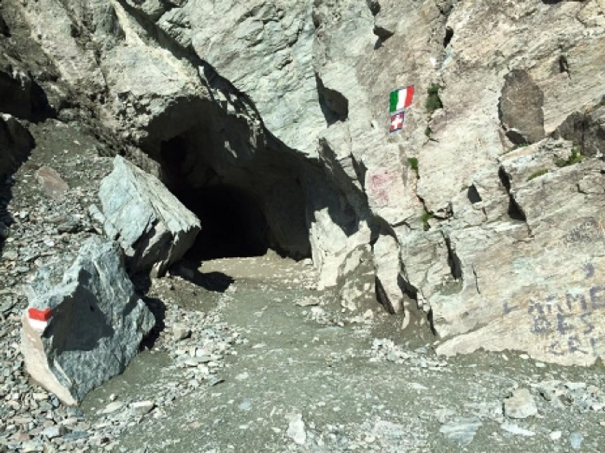 Monte Viso Tunnel entrance