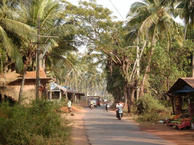 Morjim village, North Goa, India