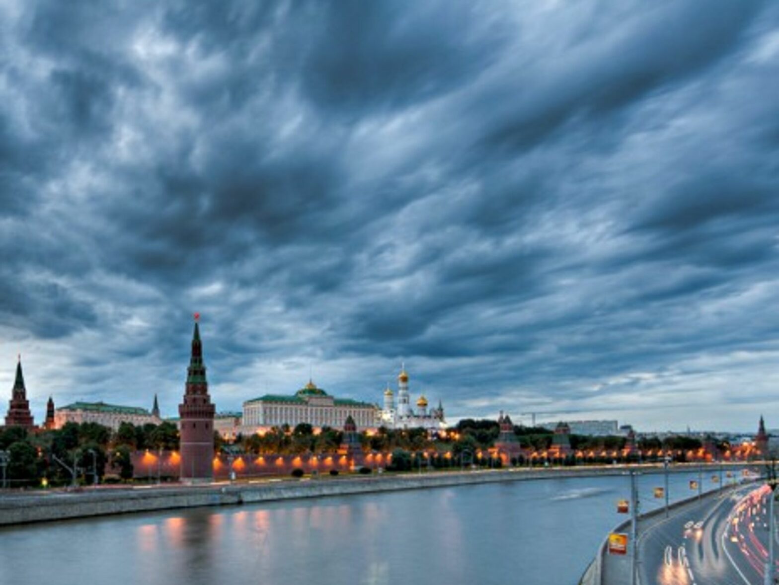 Moscow at sunset