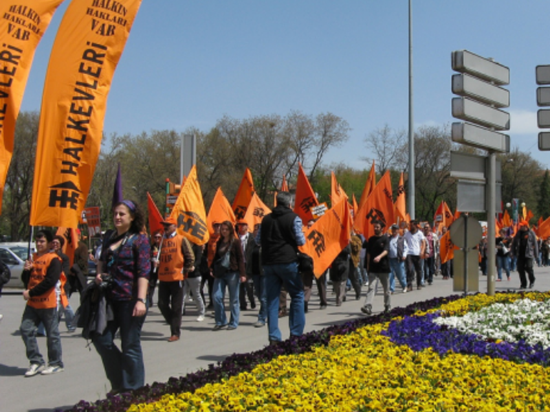 Most protests in Ankara, like this one last year, have been peaceful