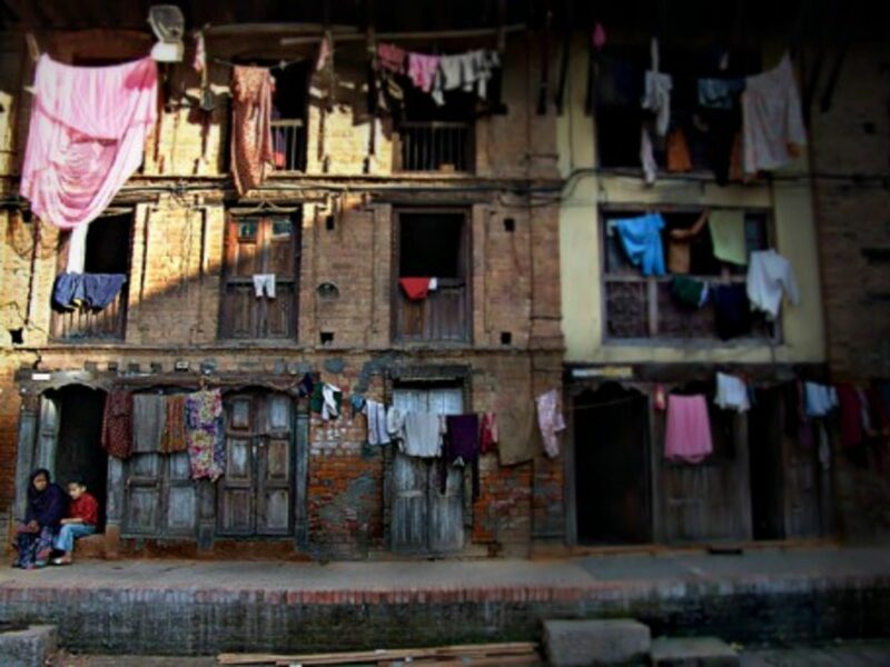 Mother and daughter in Patan, Nepal
