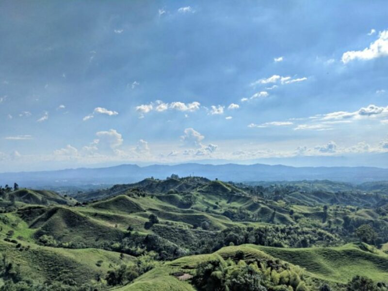 Mountains in Quimbaya, Quindio, Colombia