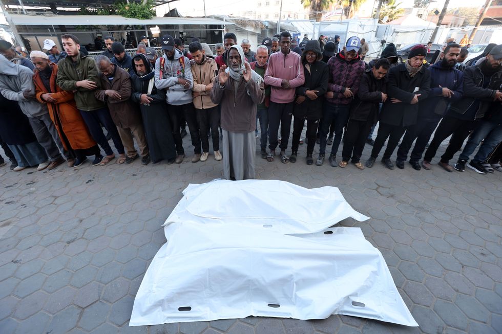 Mourning after Israeli strike on Al Aqsa Martyrs Hospital in Palestine