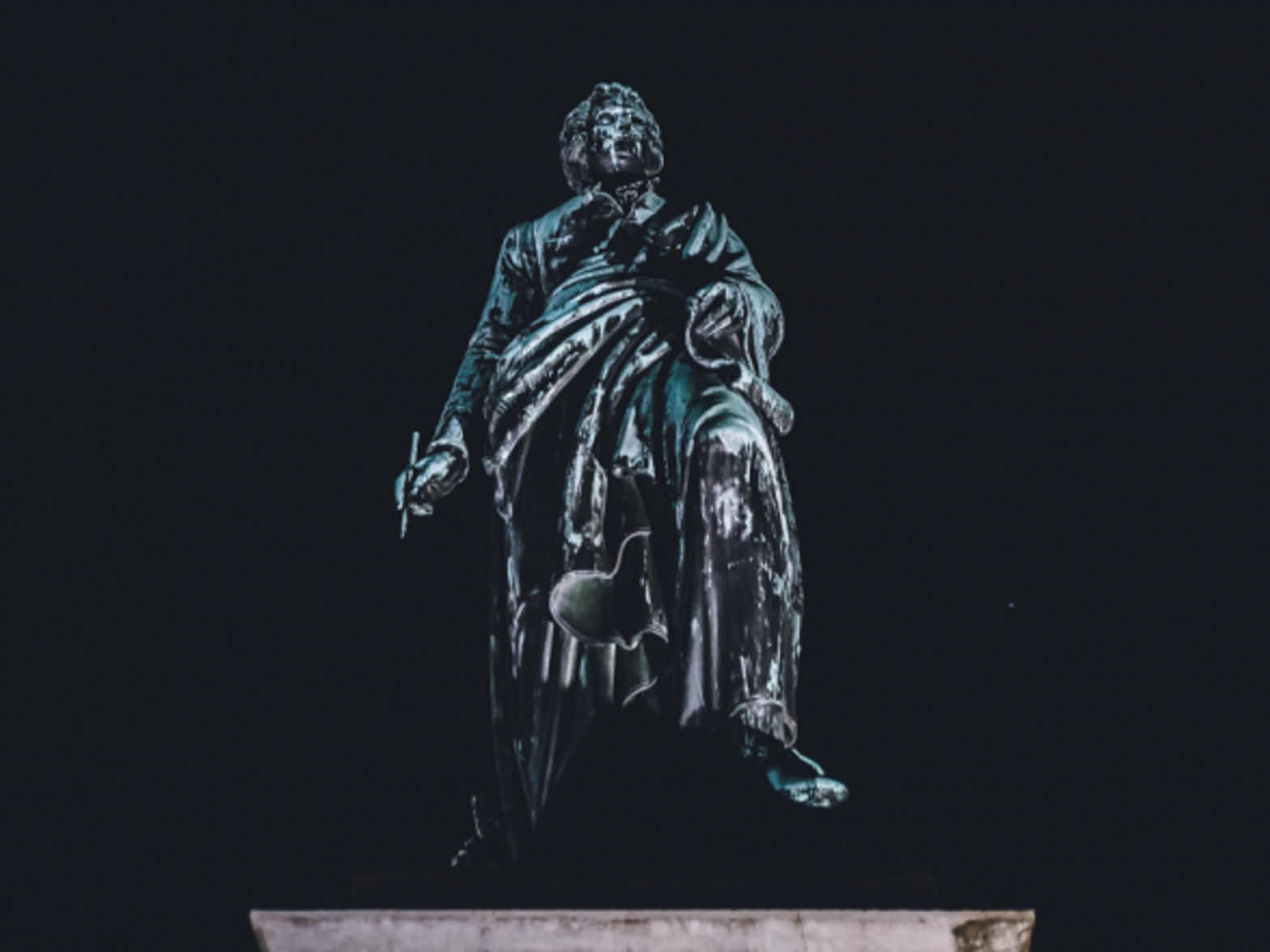 Mozart statue in Salzburg, Austria