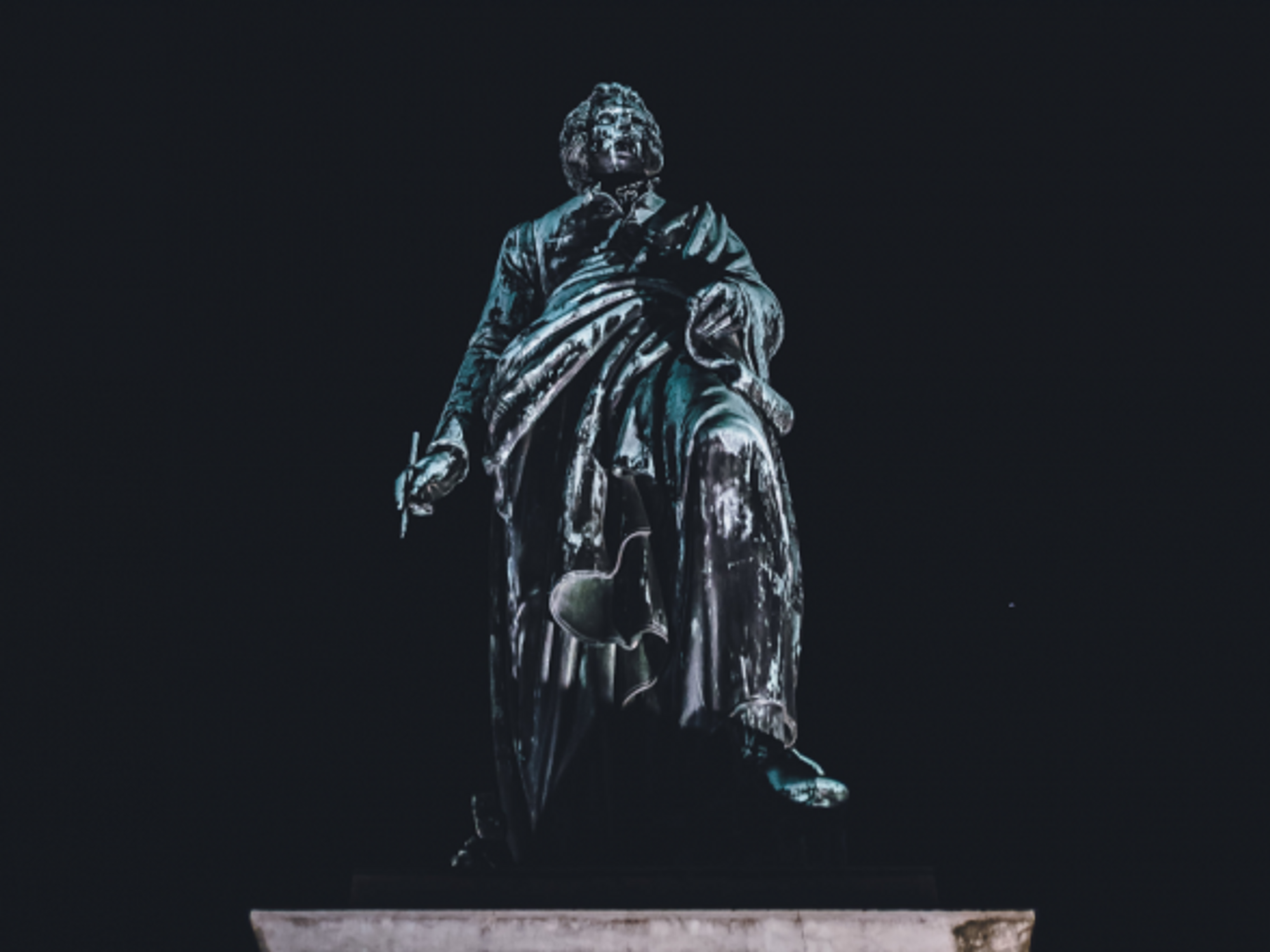 Mozart statue in Salzburg, Austria