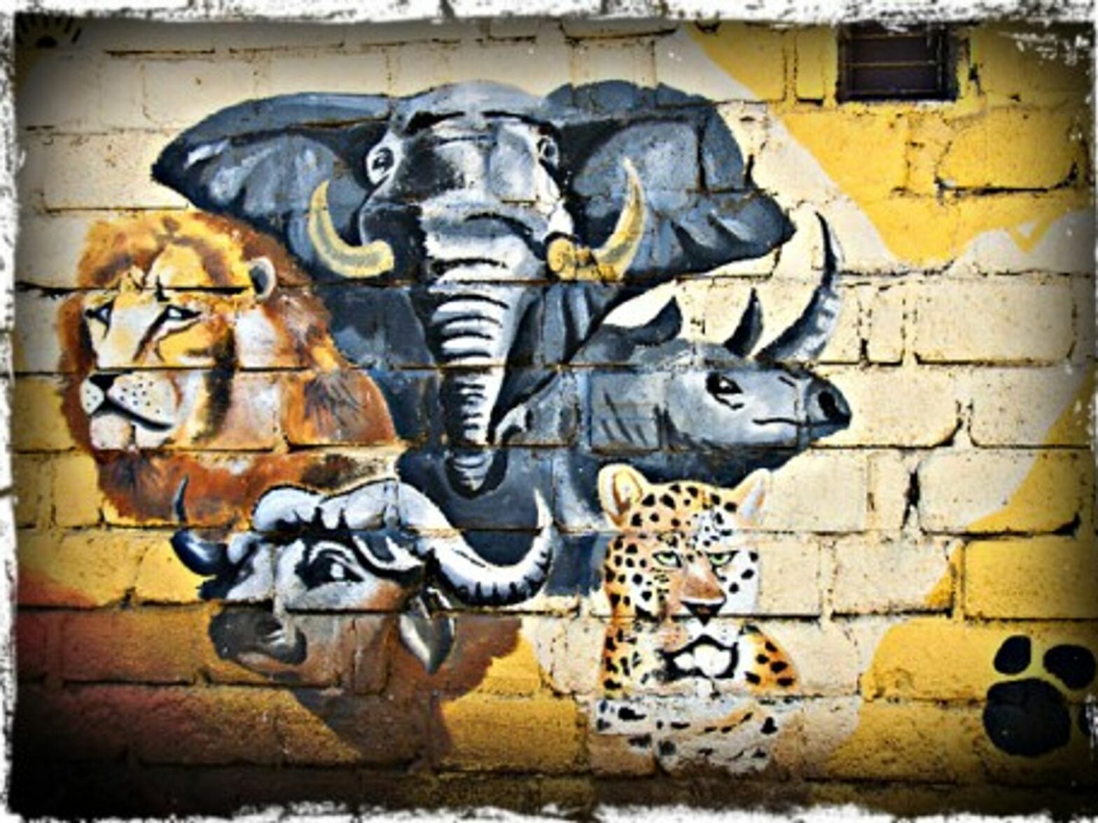 Mural in Nanyuki, Kenya