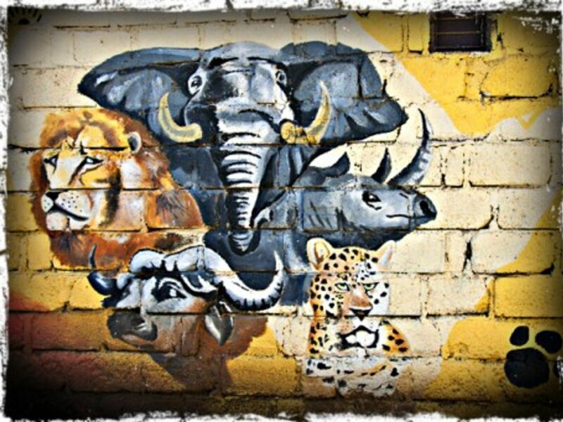 Mural in Nanyuki, Kenya
