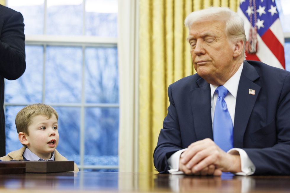 Musk's son and President Trump