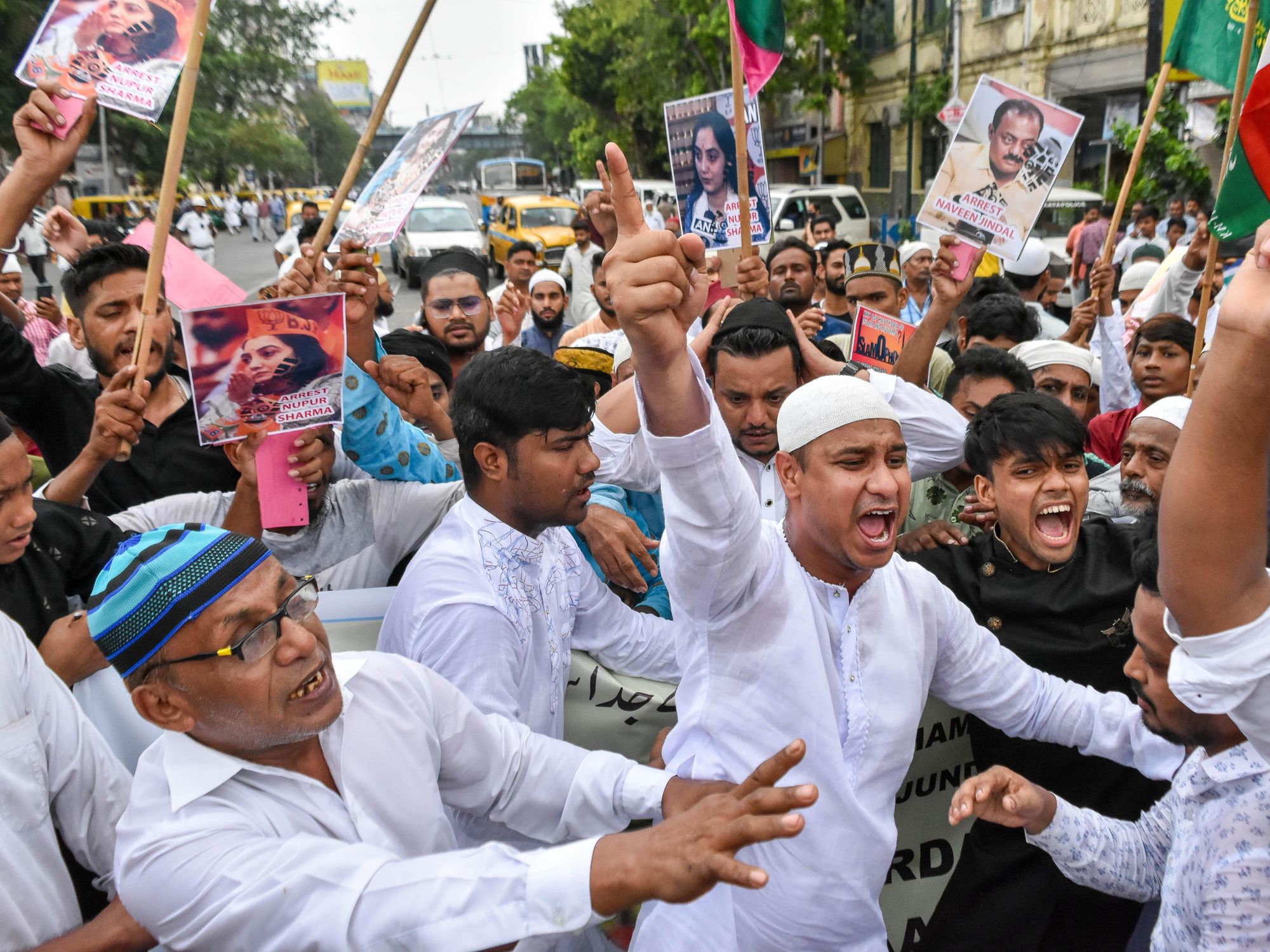Muslim protestors
