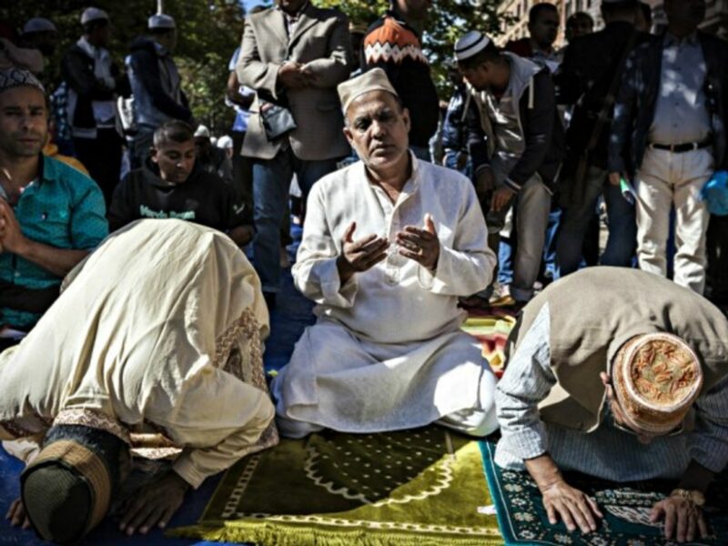 Muslims praying last year in Rome
