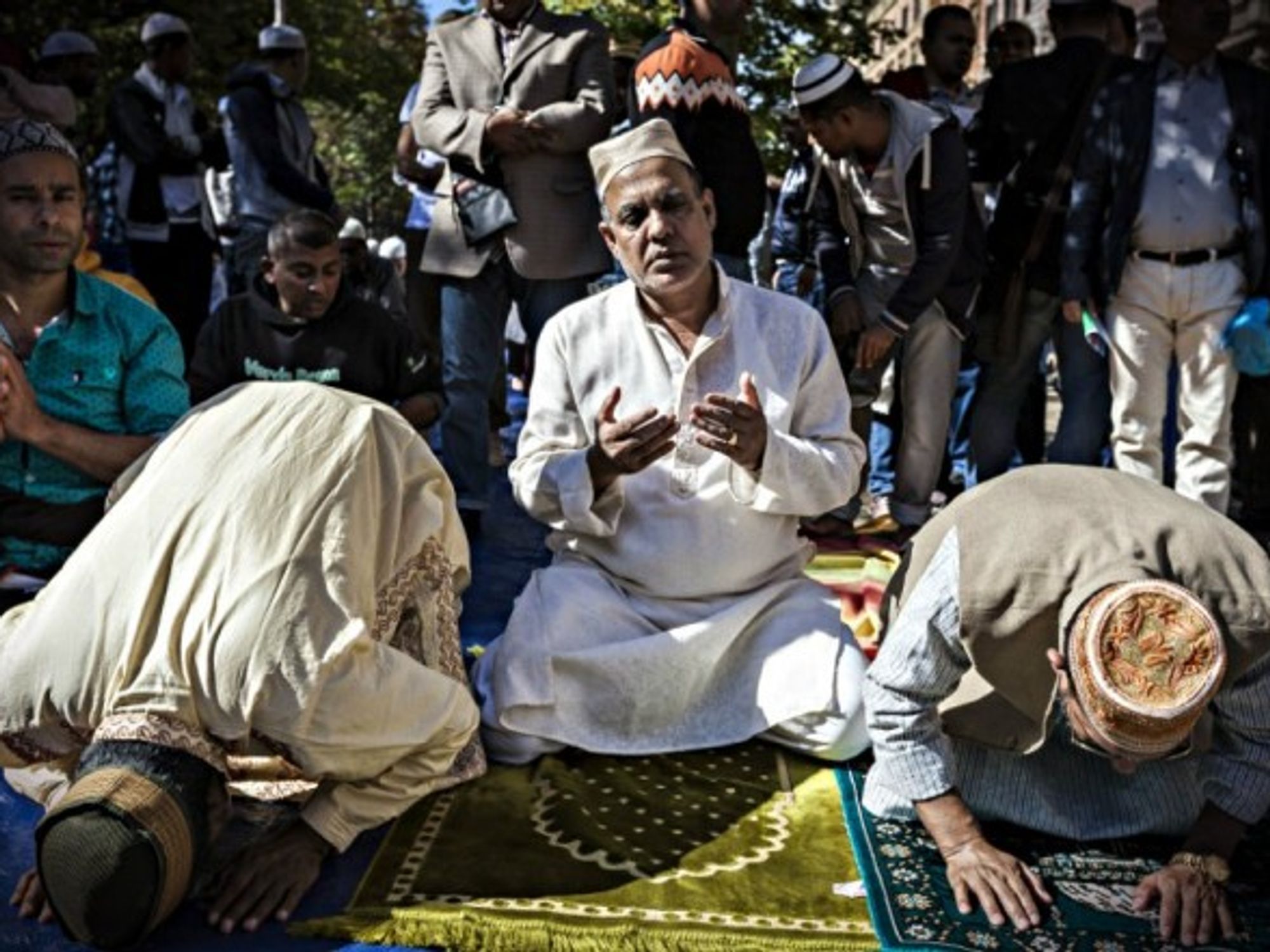 Muslims praying last year in Rome