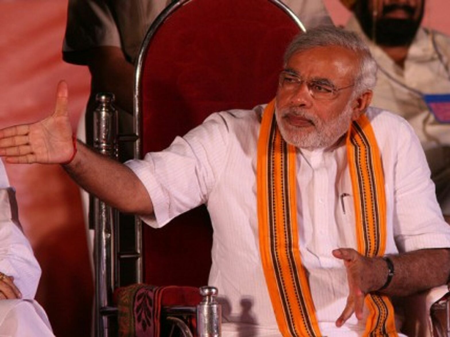Narendra Modi at a BJP rally (Al Jazeera)