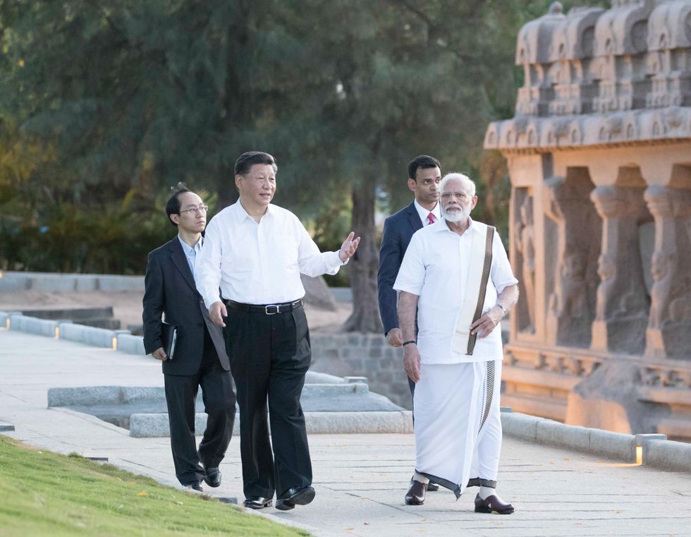 Narendra Modi meets Xi Jinping in India