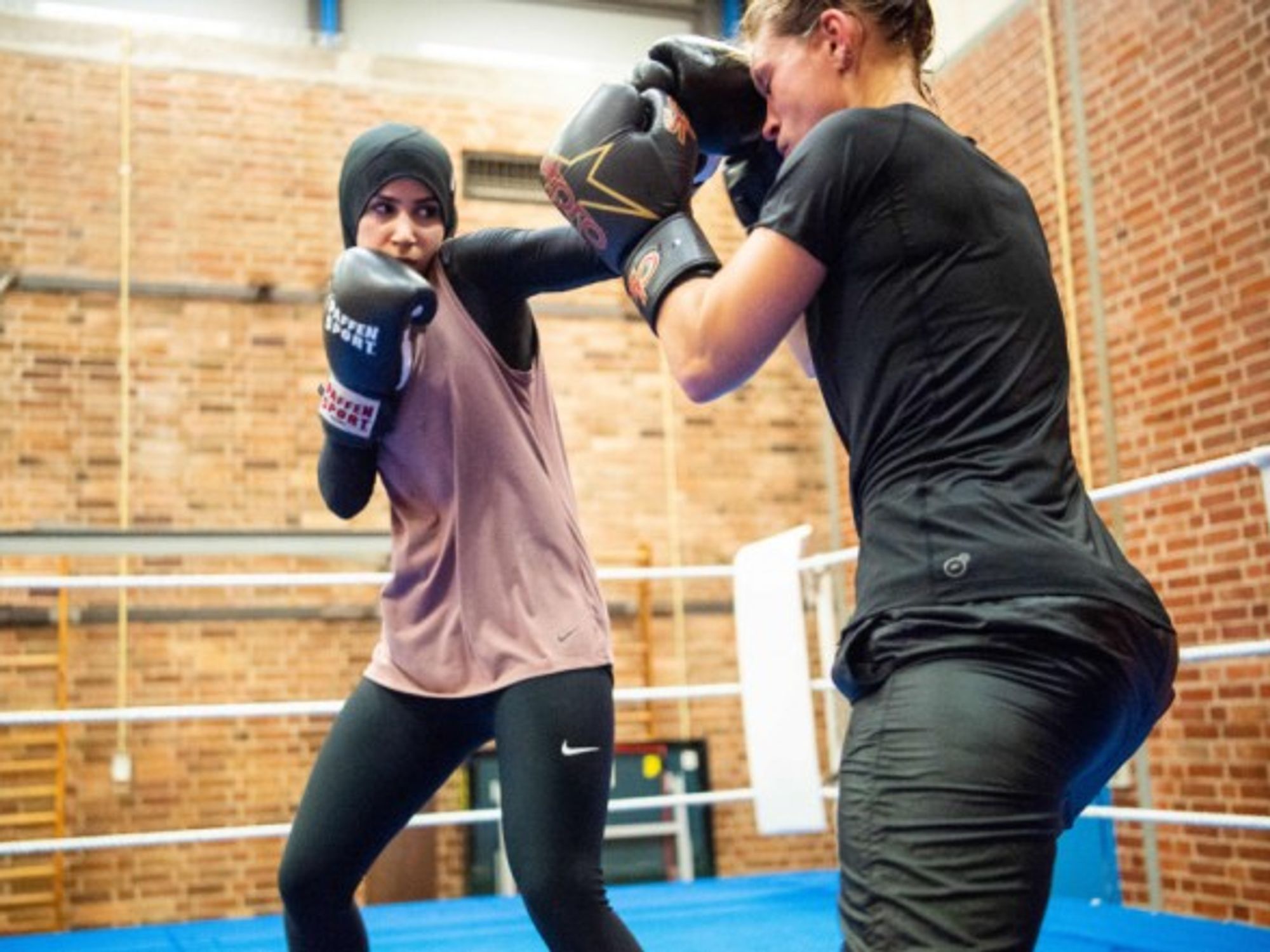 Nassar trains in preparation for her upcoming fight