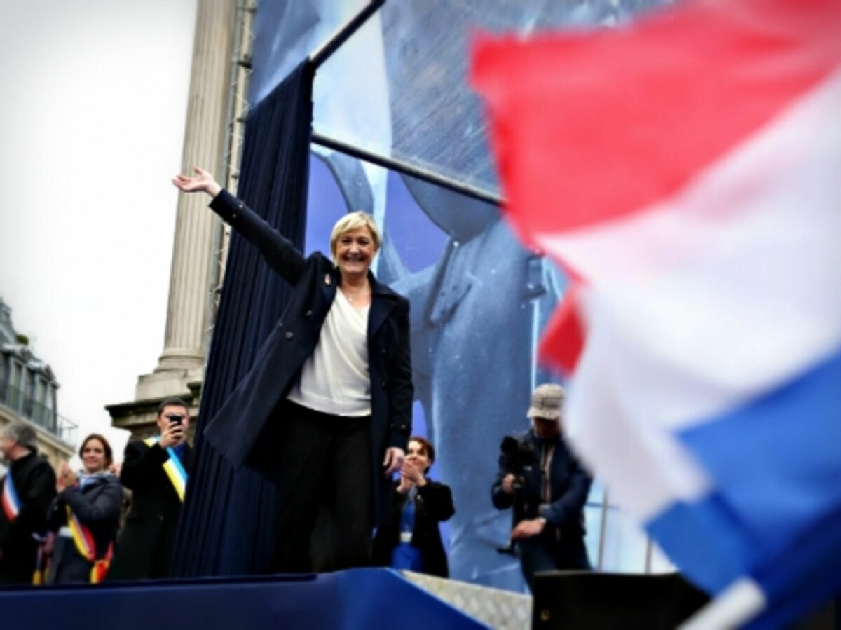 National Front leader Marine Le Pen in Paris in May 2015