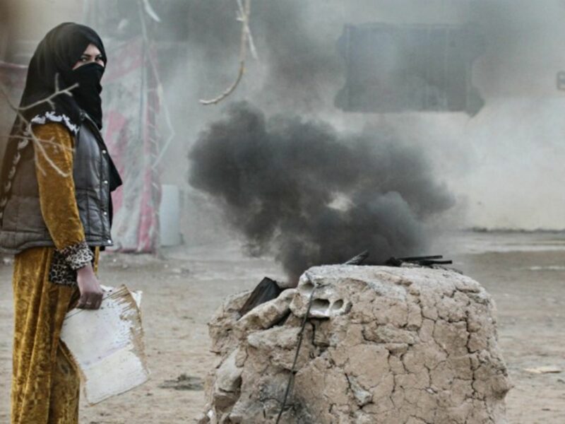 Near Baghouz, Syria, on Feb. 19