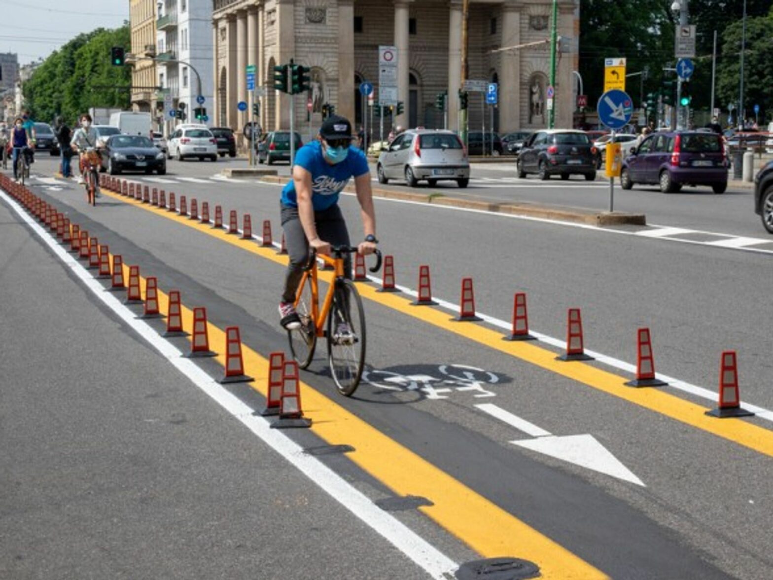 New cycle path in Milan
