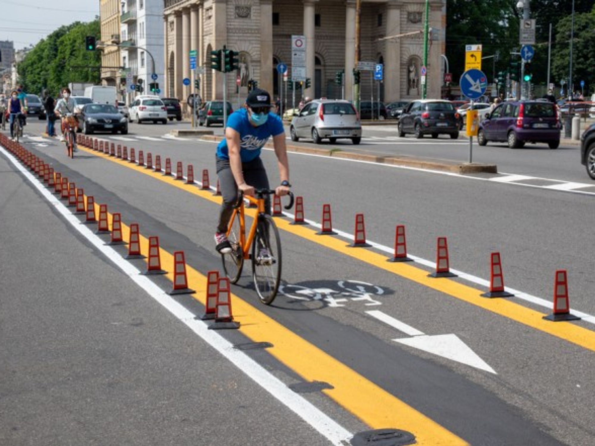 New cycle path in Milan