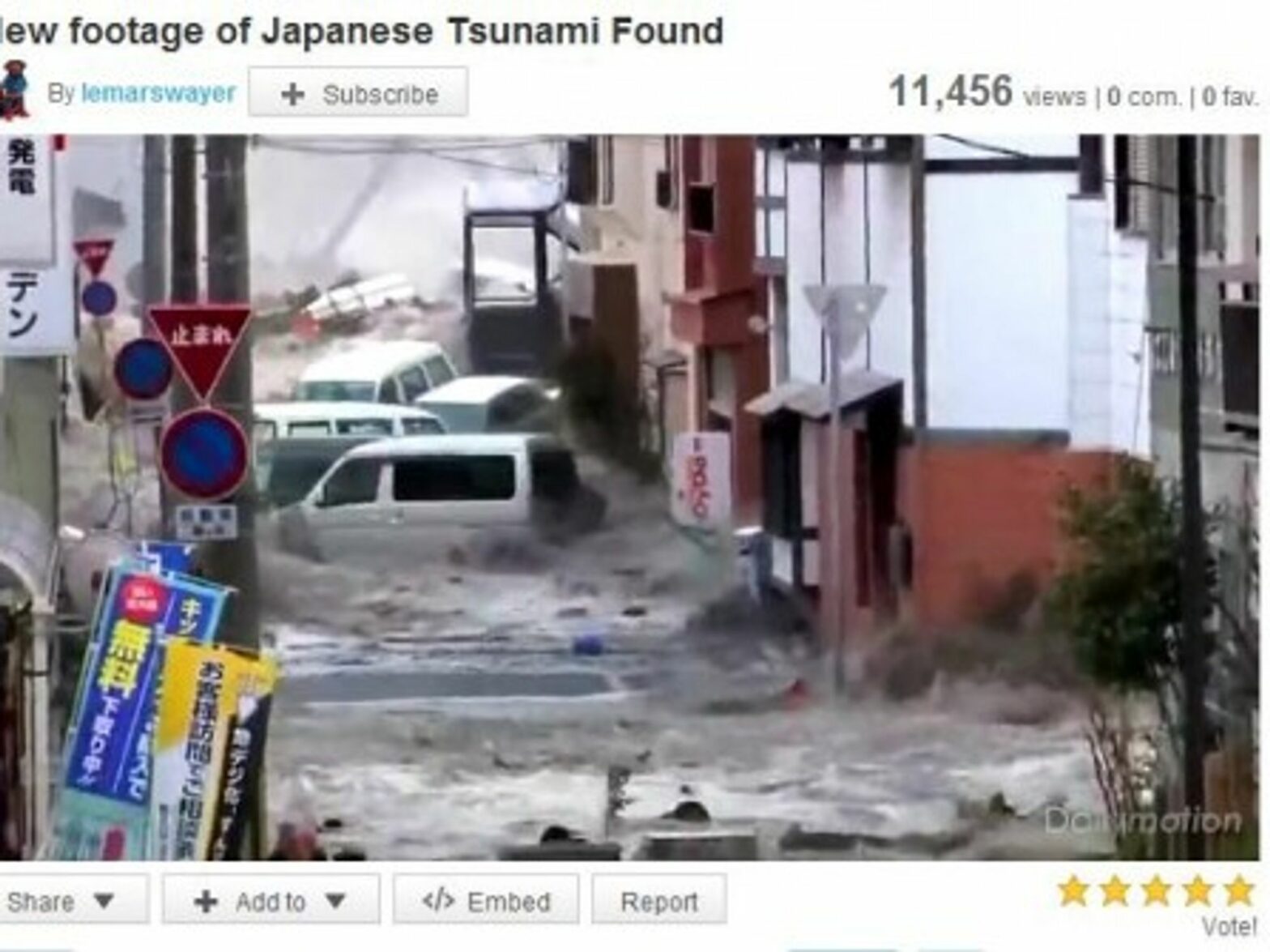 New Dramatic Footage Of Japanese Tsunami