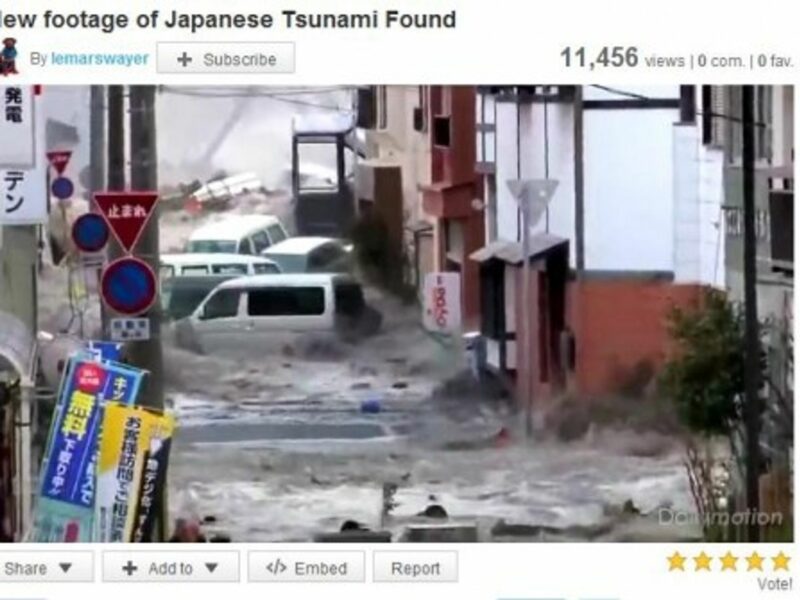 New Dramatic Footage Of Japanese Tsunami