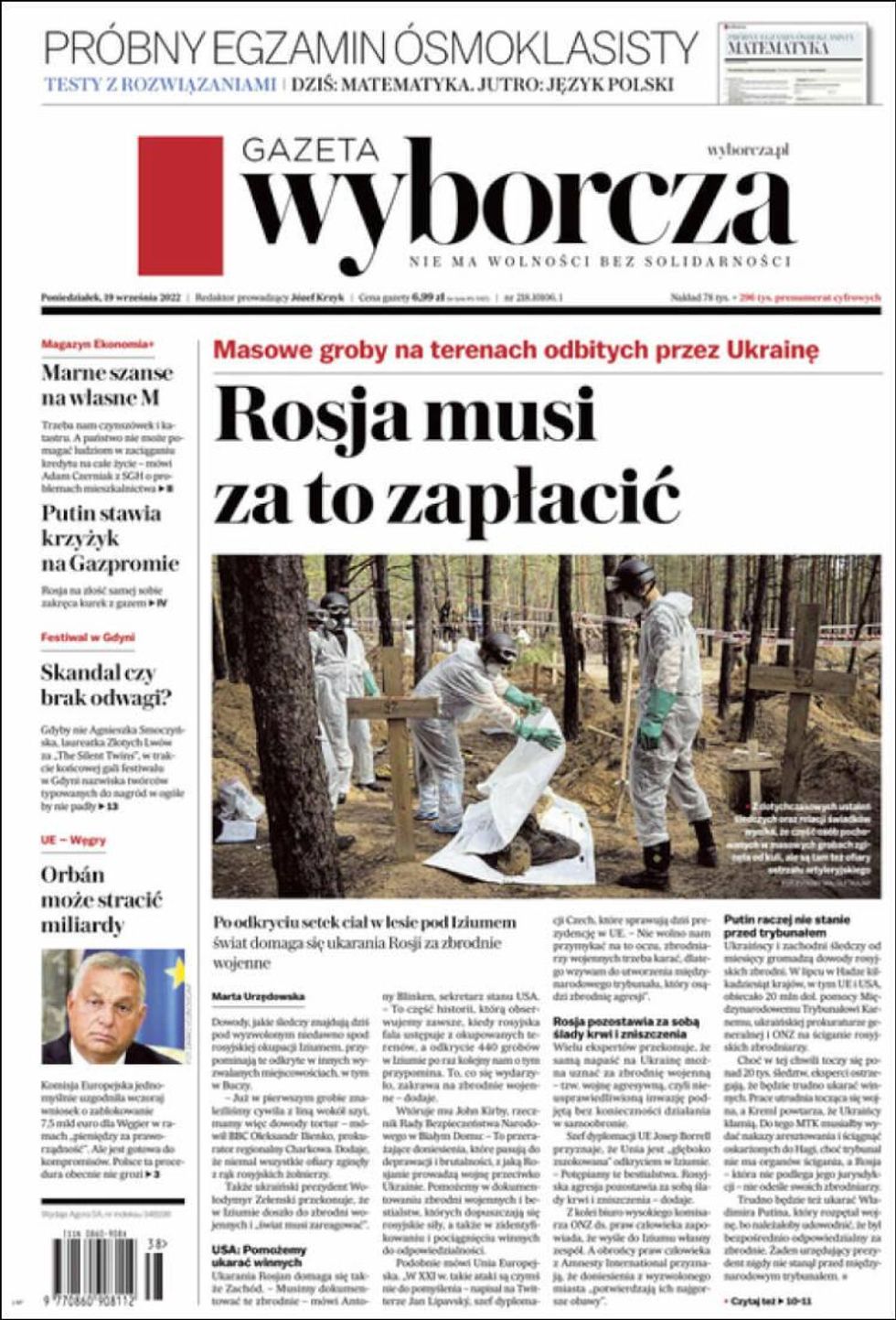 New Evidence Of Torture Found In Izium, EU Calls For War Crimes Tribunal
