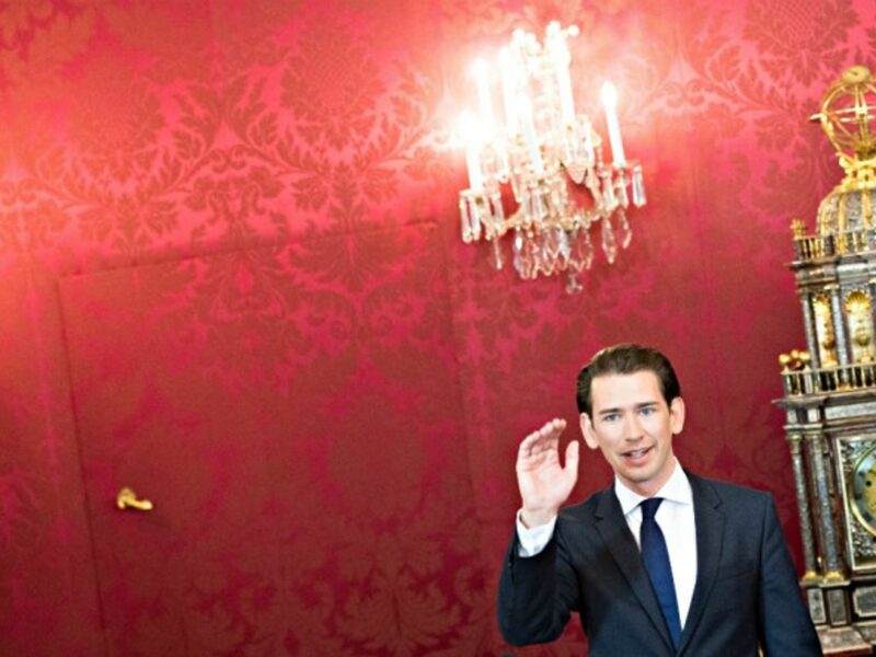 Newly elected Austrian Chancellor Sebastian Kurz