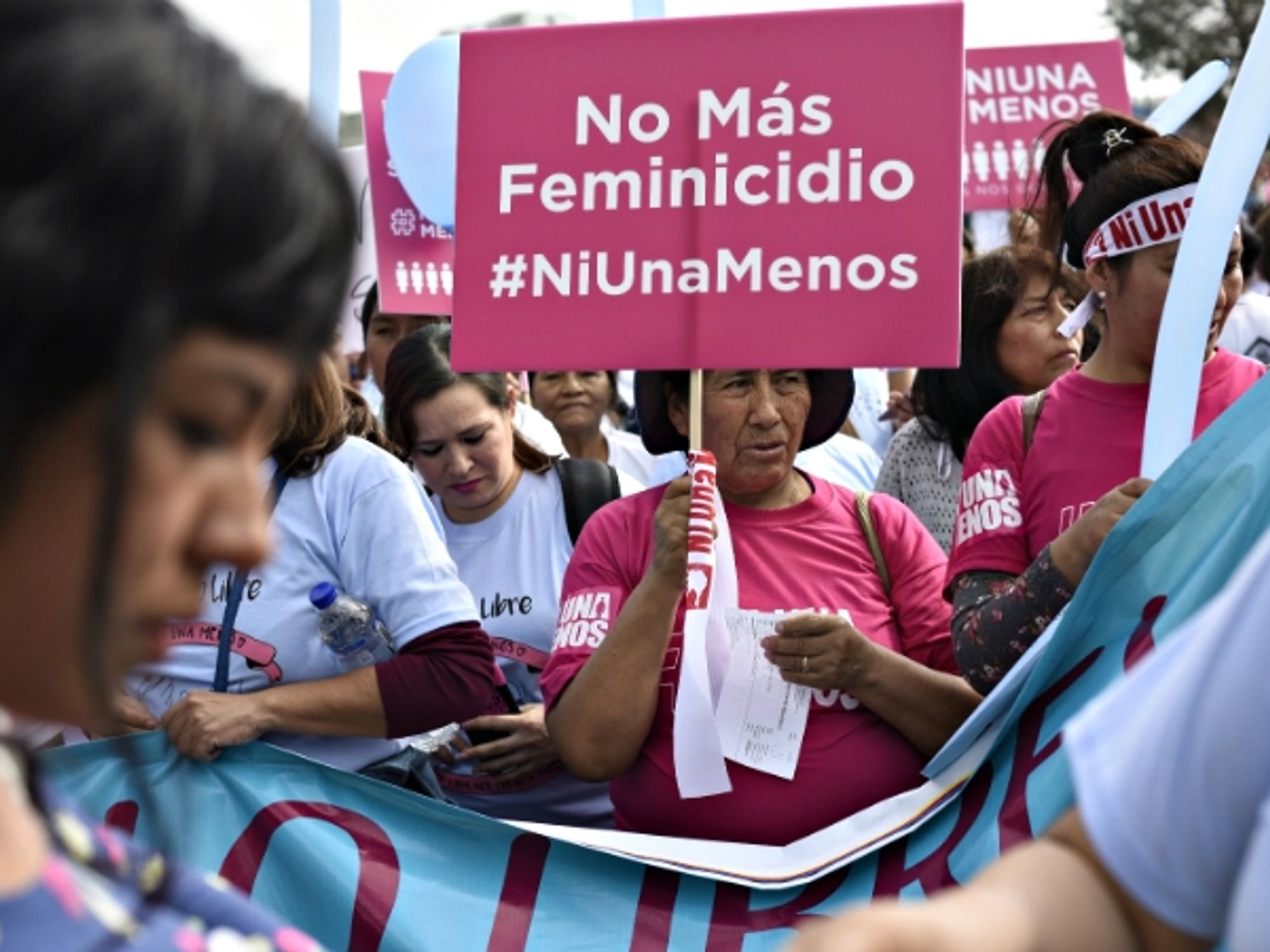Ni una menos protesters