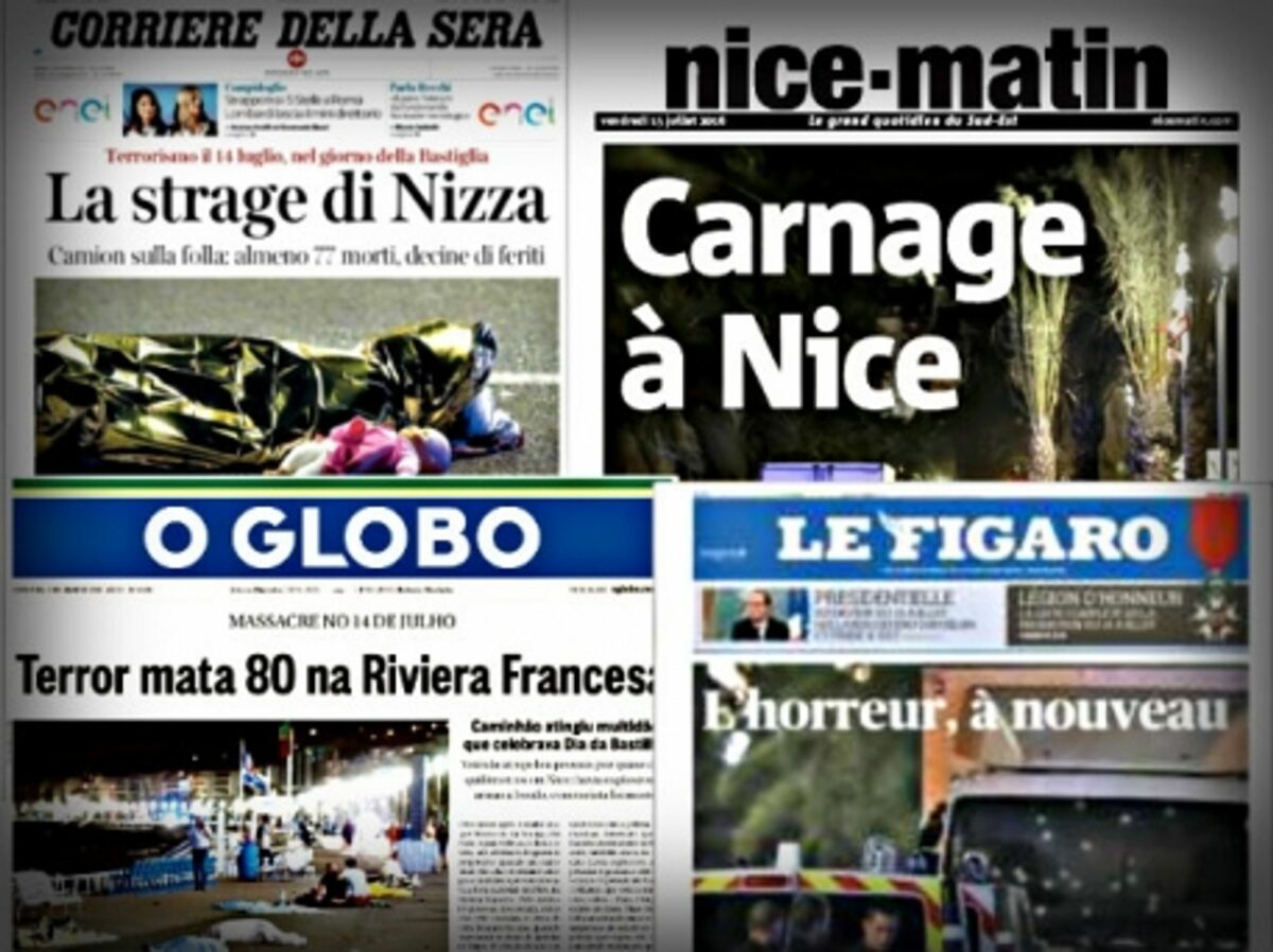 Nice Terror: Newspaper Front Pages From France And The World